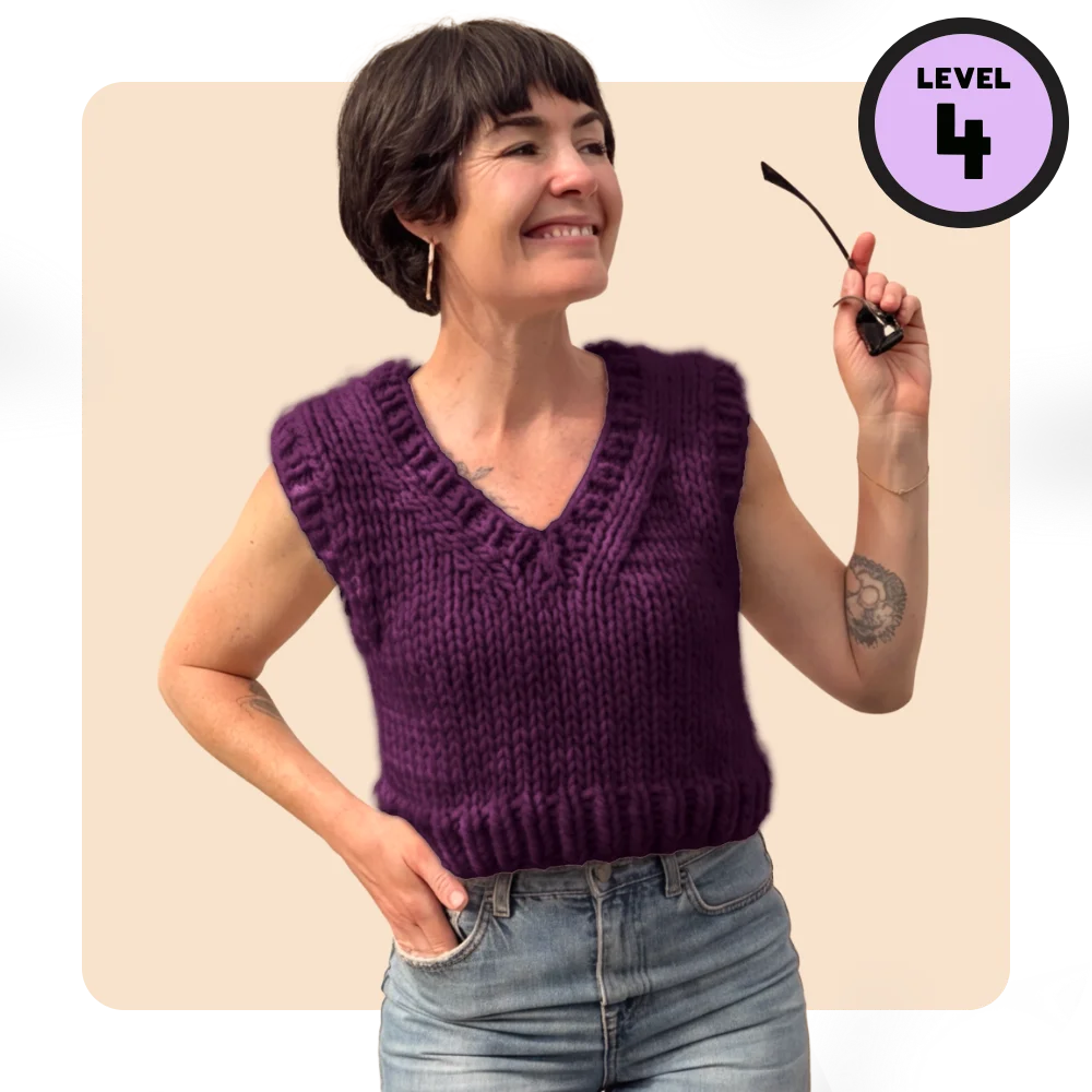 // Merino Knit Kit // V-Neck Vestie Bestie