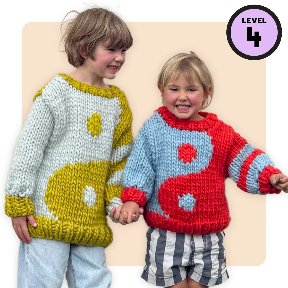 // Merino Knit Kit // Kids Yin Yang Jumper