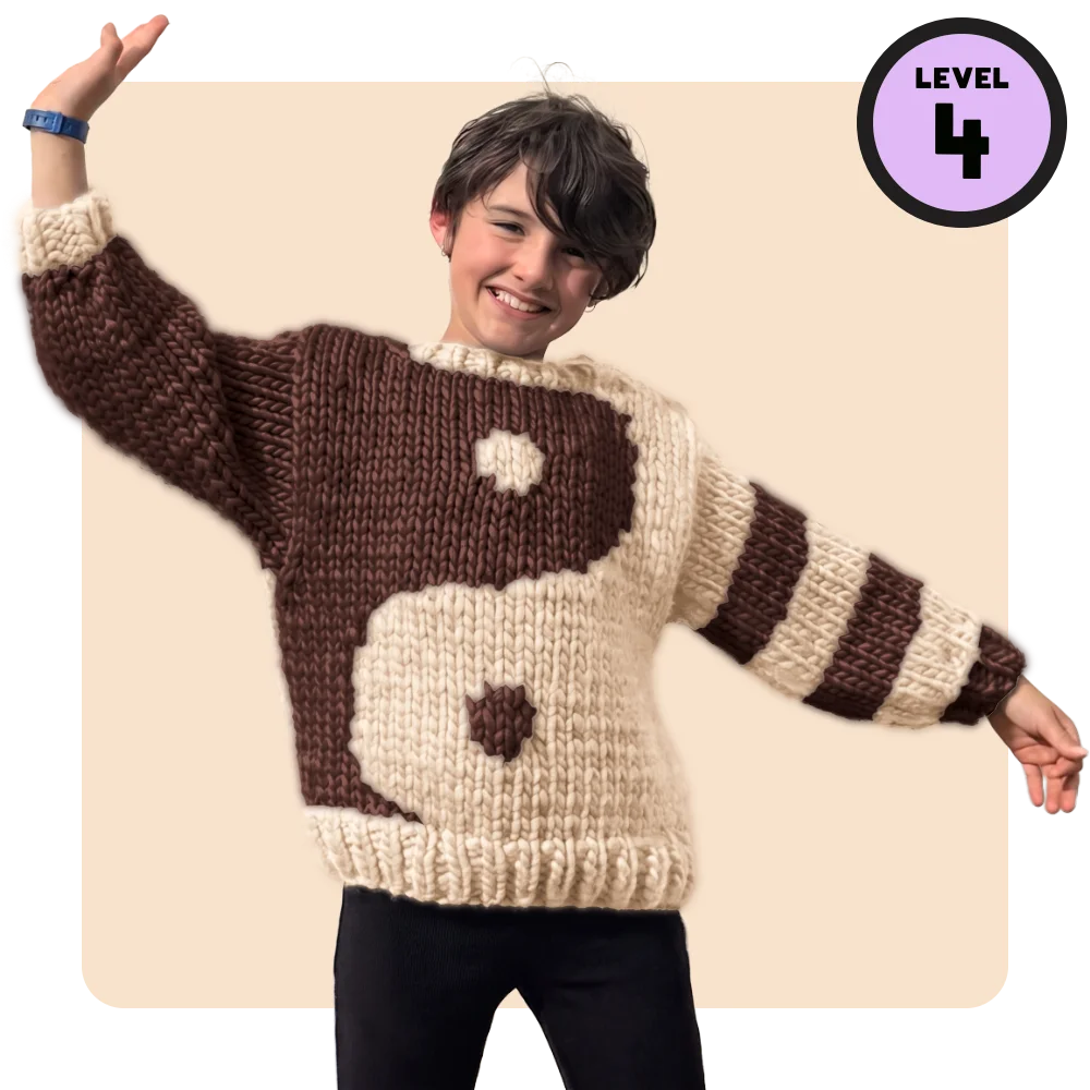 // Merino Knit Kit // Kids Yin Yang Jumper